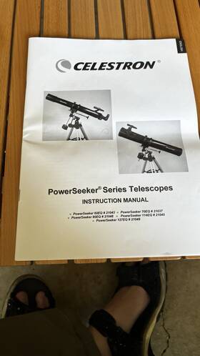 Celestron 21043 Powerseeker Instruction Manual For 60eq 70eq 80eq 114eq 127eq