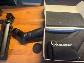 Celestron 52310 Hummingbird 9-27x56mm Waterproof Angled Zoom Spotting Scope And Tripod