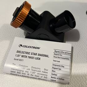 Celestron 93571 Dielectric Star Diagonal 1.25 Inch With Twist-lock #93571