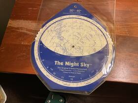 David Chandler 978-0-9613207-5-1 The Night Sky 2 Sided Planisphere - 30 -40 North Latitude 2014 Company