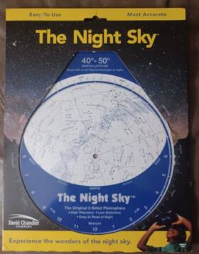 David Chandler Company Lpns40 Night Sky Planisphere Lg For 40 -50 North Latitude New