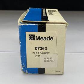 Meade 07363 Telescope Maksutov Photography Camera Etx-125ec Model #64 T-adapter 2004