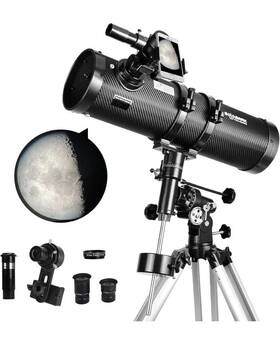 Solomark 313028747711 Professional Telescope Newtonian Reflector 1.5x Barlow Lens Phone Adapt