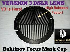 Spencer-3d 0001cb 77mm Thread Dslr Camera Lens Bahtinov Mask Cap Version Three Model